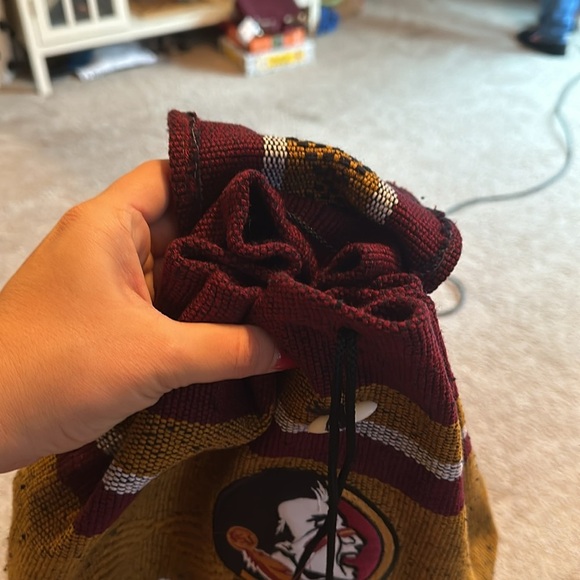 Handmade in Mexico woven Florida State Seminoles Book bag - Picture 4 of 4